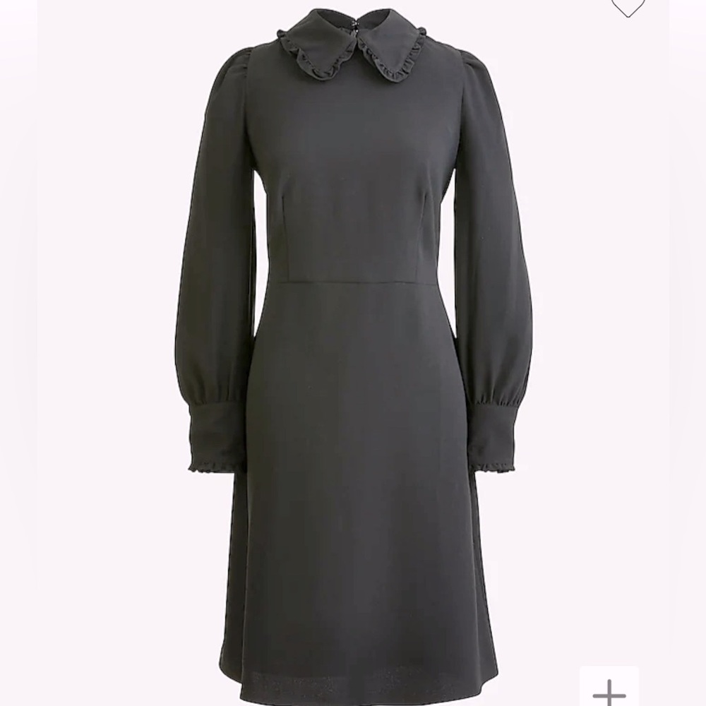 New with Tags - J.Crew A-line dress with Ruffle Collar - Size 14